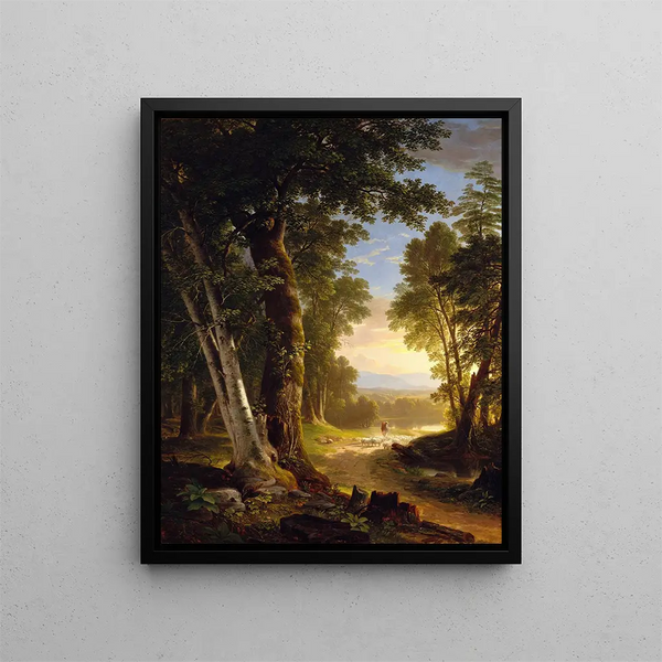 Les Hêtres - Asher Brown Durand — gerahmtes Bild an der Wand
