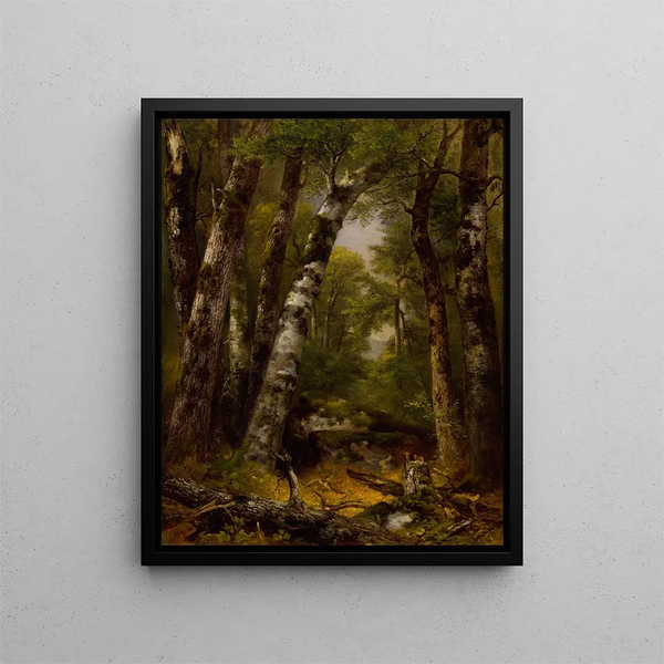 Woodland Glen - Asher Brown Durand — gerahmtes Bild an der Wand