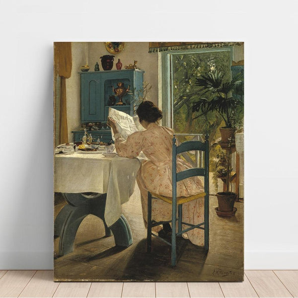 Reproduktion des Gemäldes Zum Frühstück - Laurits Andersen Ring
