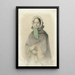 Portrait von Theresia A A Allebé - August Allebé — gerahmtes Bild an der Wand