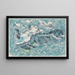 Le Scheerhorn dans la neige et le Griesstock - August Babberger — gerahmtes Bild an der Wand