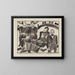 Familienbild Babberger - August Babberger — gerahmtes Bild an der Wand