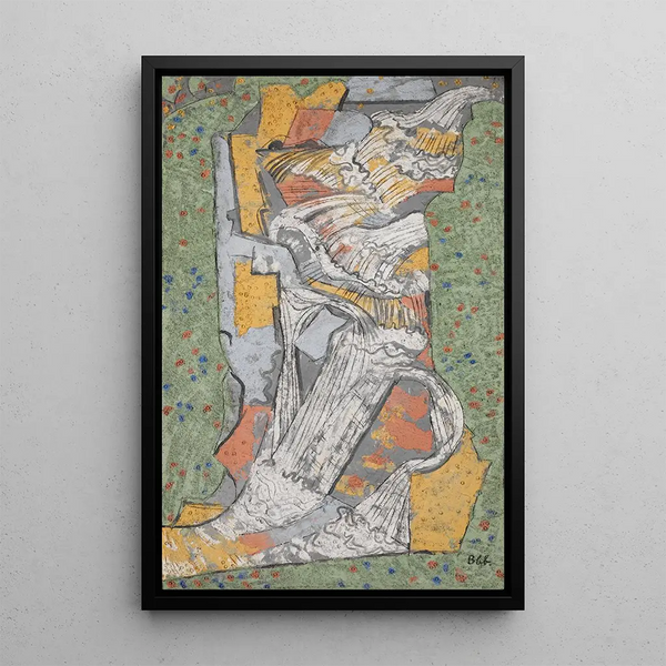Torrent de montagne - August Babberger — gerahmtes Bild an der Wand