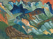 Berglandschaft mit rotem Himmel - August Babberger — Ansicht des Kunstwerks