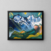 Hochgebirgslandschaft mit Scheerhorn - August Babberger — gerahmtes Bild an der Wand