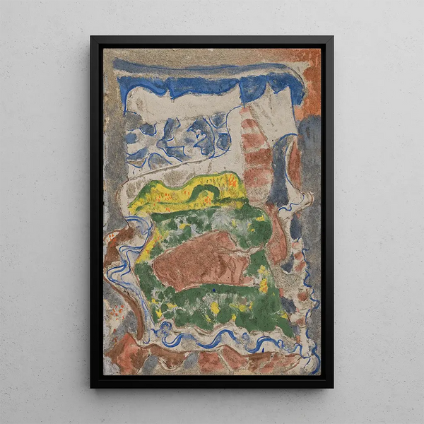 Landschaft - August Babberger — gerahmtes Bild an der Wand