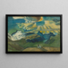 Landschaft mit einem liegenden Wanderer - August Babberger — gerahmtes Bild an der Wand