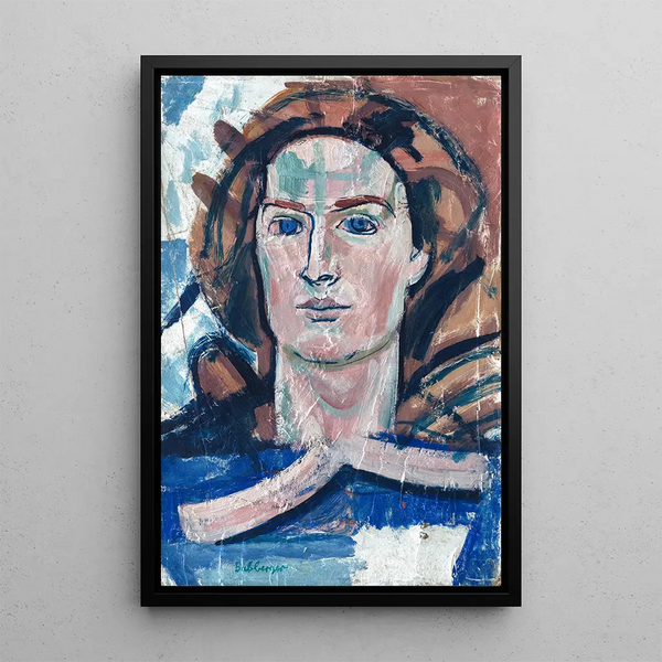 Kopf eines jungen Mädchens - August Babberger — gerahmtes Bild an der Wand