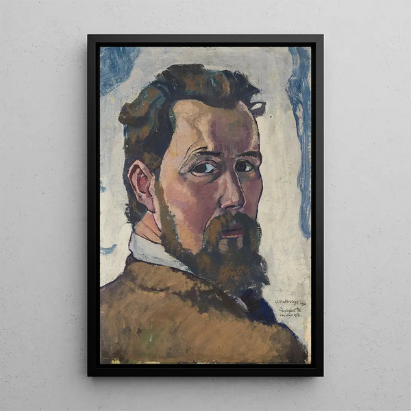 Selbstporträt - August Babberger — gerahmtes Bild an der Wand