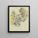 Studie der Pflanzen 4 - August Babberger — gerahmtes Bild an der Wand