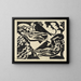Zwei Paare in der Natur, Platte I - August Babberger — gerahmtes Bild an der Wand
