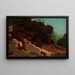 Studie der Natur mit Felsen - August Cappelen — gerahmtes Bild an der Wand