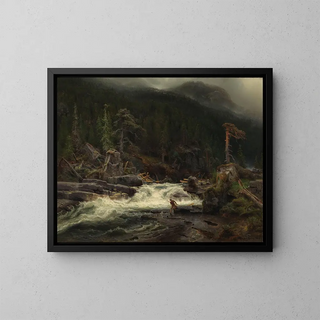 August Cappelen - Waterfall in Telemark.webp