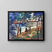 Fischer am Flussufer - August Macke — gerahmtes Bild an der Wand