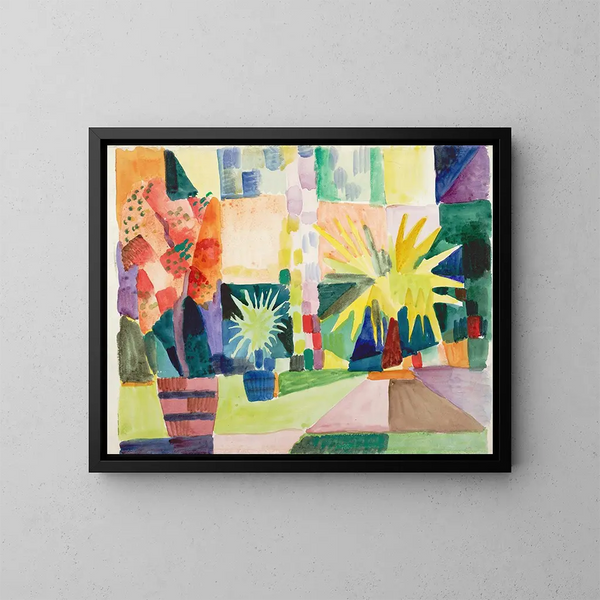 Arden sur le lac de Thoune - August Macke — gerahmtes Bild an der Wand