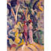 Reproduktion des Gemäldes Paar auf dem Waldweg - August Macke