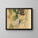 Die Frau des Malers liest - August Macke — gerahmtes Bild an der Wand