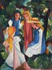 Vier Mädchen - August Macke — Ansicht des Kunstwerks