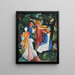 Vier Mädchen - August Macke — gerahmtes Bild an der Wand