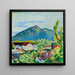 Frühlingslandschaft am Tegernsee - August Macke — gerahmtes Bild an der Wand