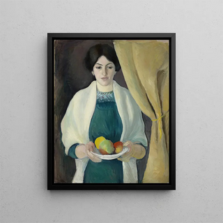 August Macke - Portrait with apples.webp