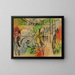 Promenade am Wasserufer - August Macke — gerahmtes Bild an der Wand