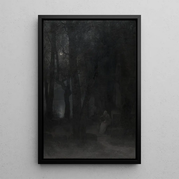 Reproduktion des Gemäldes Le Bonheur de Frithiof - August Malmström