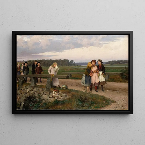 Der Schnüffler - August Malmström — gerahmtes Bild an der Wand
