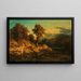 Herbstlandschaft - August Schaeffer von Wienwald — gerahmtes Bild an der Wand