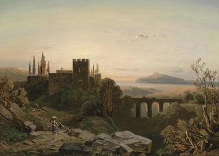 August Seidel - Sdliche Ansicht im Abendrot.webp