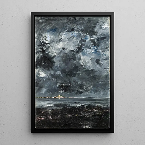 Reproduktion des Gemäldes La Ville - August Strindberg