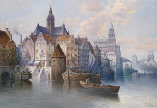 August Von Siegen - Hafenansicht.webp