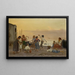 Kinder beim Saltarello-Tanzen am Strand in Capri - August Weckesser — gerahmtes Bild an der Wand