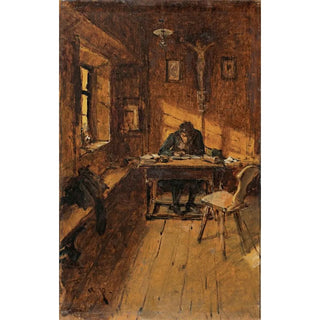 August von Pettenkofen - Der Dorfschreiber.webp