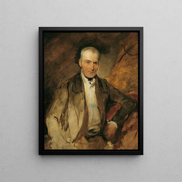 Der Vater des Malers Georg Raab - August von Pettenkofen — gerahmtes Bild an der Wand