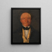 Ferdinand Edler gegen Nespern, den Onkel von Pettenkofen - August von Pettenkofen — gerahmtes Bild an der Wand