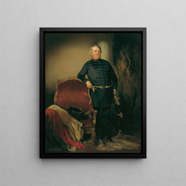 Franz Imrdy Edler von Omorovicze - August von Pettenkofen — gerahmtes Bild an der Wand