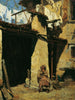 Farm in Neapel mit Bauer - August von Pettenkofen — Ansicht des Kunstwerks