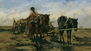 August von Pettenkofen - Ungarisches Bauernfuhrwerk am Wasser.webp