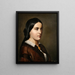 Portrait einer Dame - Augusta Borg — gerahmtes Bild an der Wand