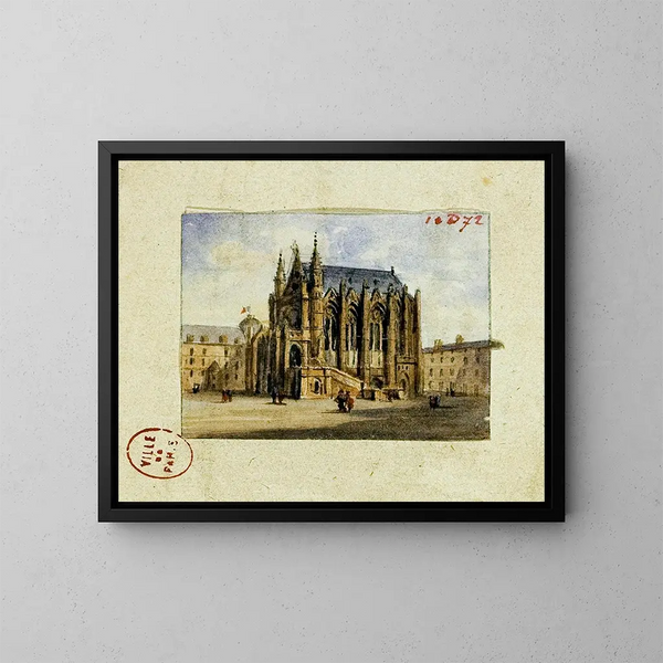La Sainte-Chapelle - Auguste Sébastien Bénard — gerahmtes Bild an der Wand