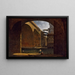 Das Brücke und die Pumpe Notre-Dame gesehen von der Quai de Gesvres - Auguste Jacques Régnier — gerahmtes Bild an der Wand
