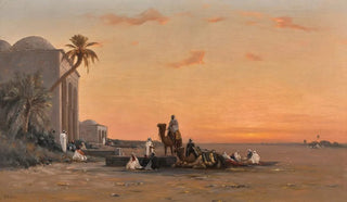 Auguste Veillon - Halt by the well.webp