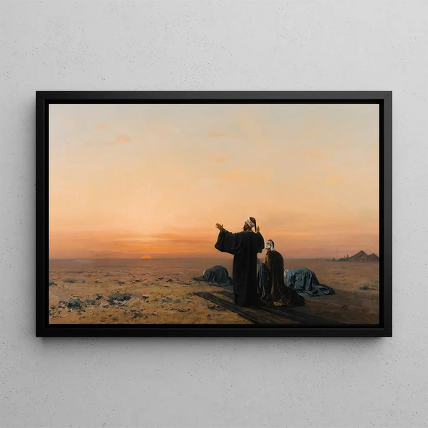 Morgengebete - Auguste Veillon — gerahmtes Bild an der Wand