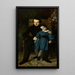 Portrait von Victor Hugo mit seinem Sohn François-Victor Hugo - Auguste de Châtillon — gerahmtes Bild an der Wand
