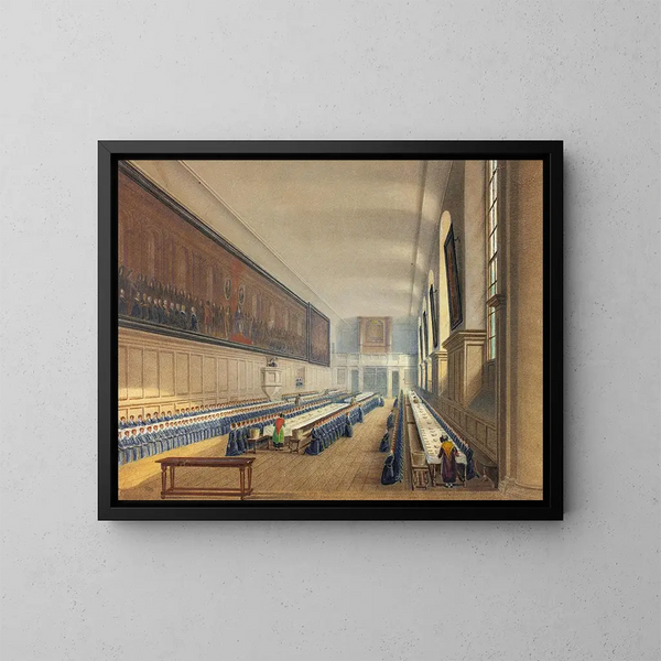 Salle de l'hôpital des Christs - Augustus Charles Pugin — gerahmtes Bild an der Wand