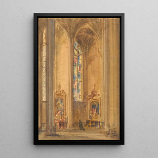 Augustus Pugin - Interior of a Gothic Church.webp
