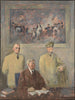 Das Oberkommando, linkes Paneel - Augustus Vincent Tack — Ansicht des Kunstwerks