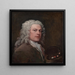 Selbstporträt - William Hogarth — gerahmtes Bild an der Wand