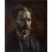 Reproduktion des Gemäldes Selbstporträt mit Pfeife - Vincent van Gogh